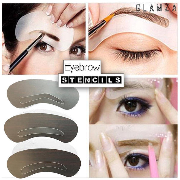 Glamza Eyebrow Stencils (3 Pack) 0