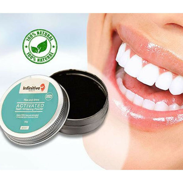 Infinitive Beauty Charcoal Blackhead Black Peel Mask & Teeth Whitening Powder 3