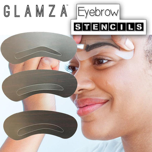 Glamza Eyebrow Stencils (3 Pack) 1