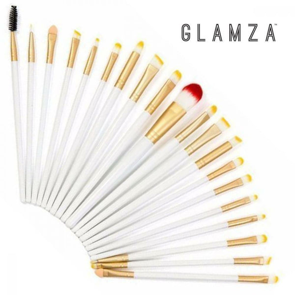 20pc Eye Make Up Brushes Set WHITE 5