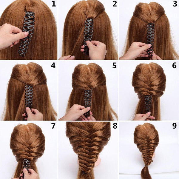 Glamza French Braid Plait Hair Braiding Tool 6