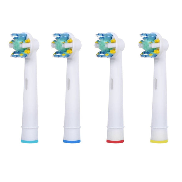 4 New Oral Floss Action B Compatible Electric Toothbrush Replacement Brush Heads 1