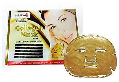 Infinitive Beauty Crystal 24K Gold Gel Collagen Face Masks 0