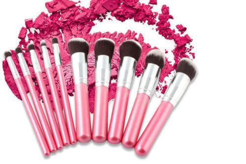 Glamza Pink Brush Set 10pc 0