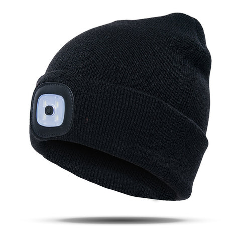 HEADLIGHT RECHARGEABLE LED KNIT BEANIE WITH LIGHT superproductonline