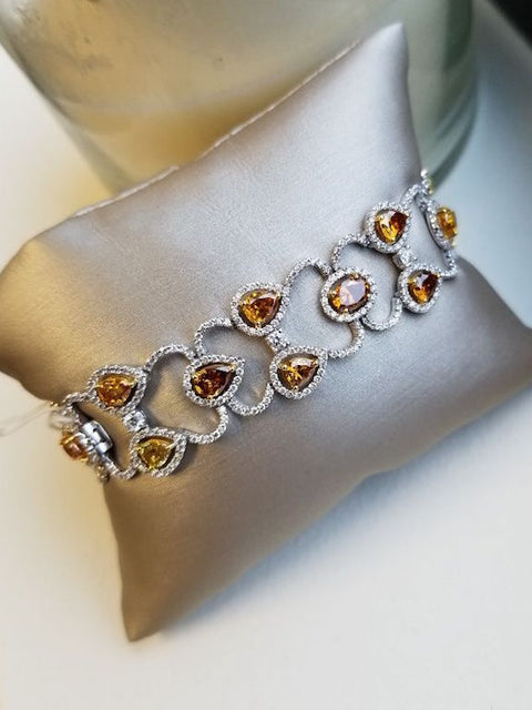 fancy color diamond bracelet