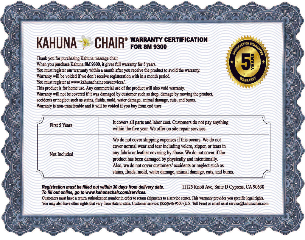 kahuna-4d-sm9300-warranty