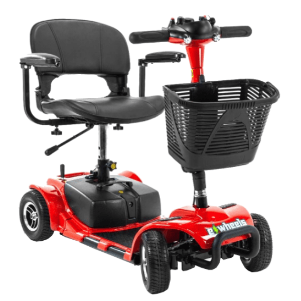EWheels EW-M34 Mobility Scooter Red / Free Curbside Delivery + $0.00 / No additional option + $0.00