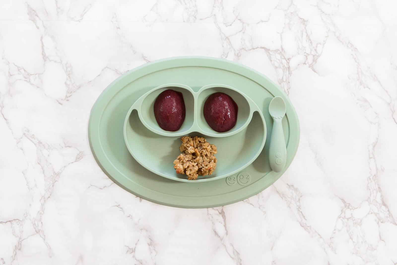 Refreshing Mint Berry Smoothie Bowls For Babies: BLW