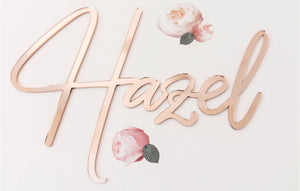 Rose Gold Mirrored Words 8 Fonts Large Or Medium Aus Orders Only Harry And The Hound