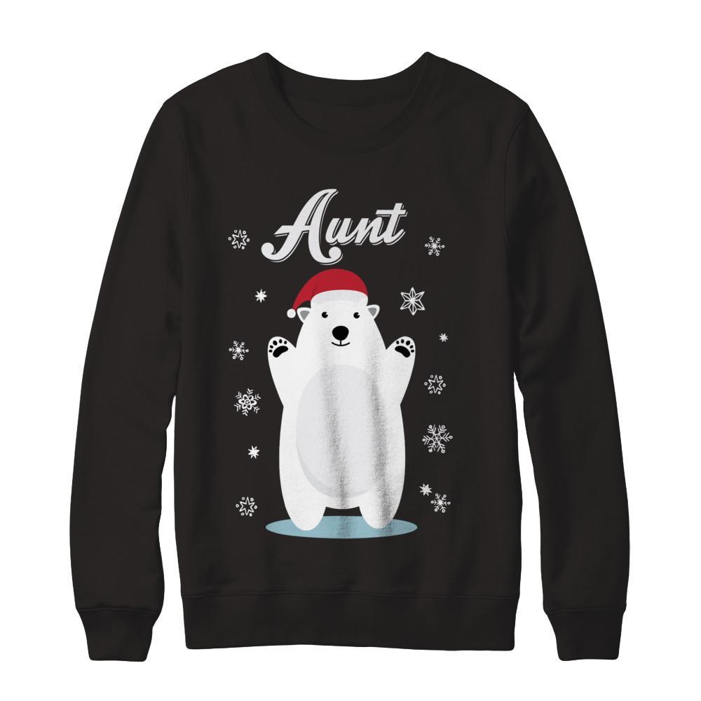 Trending Tees Aunt Bear Christmas Santa Pajamas Shirts