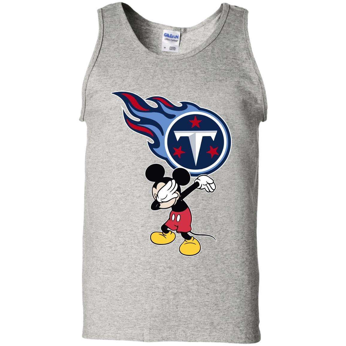 Dabbing Mickey Funny Love Tennessee Titans America Football T Shirt