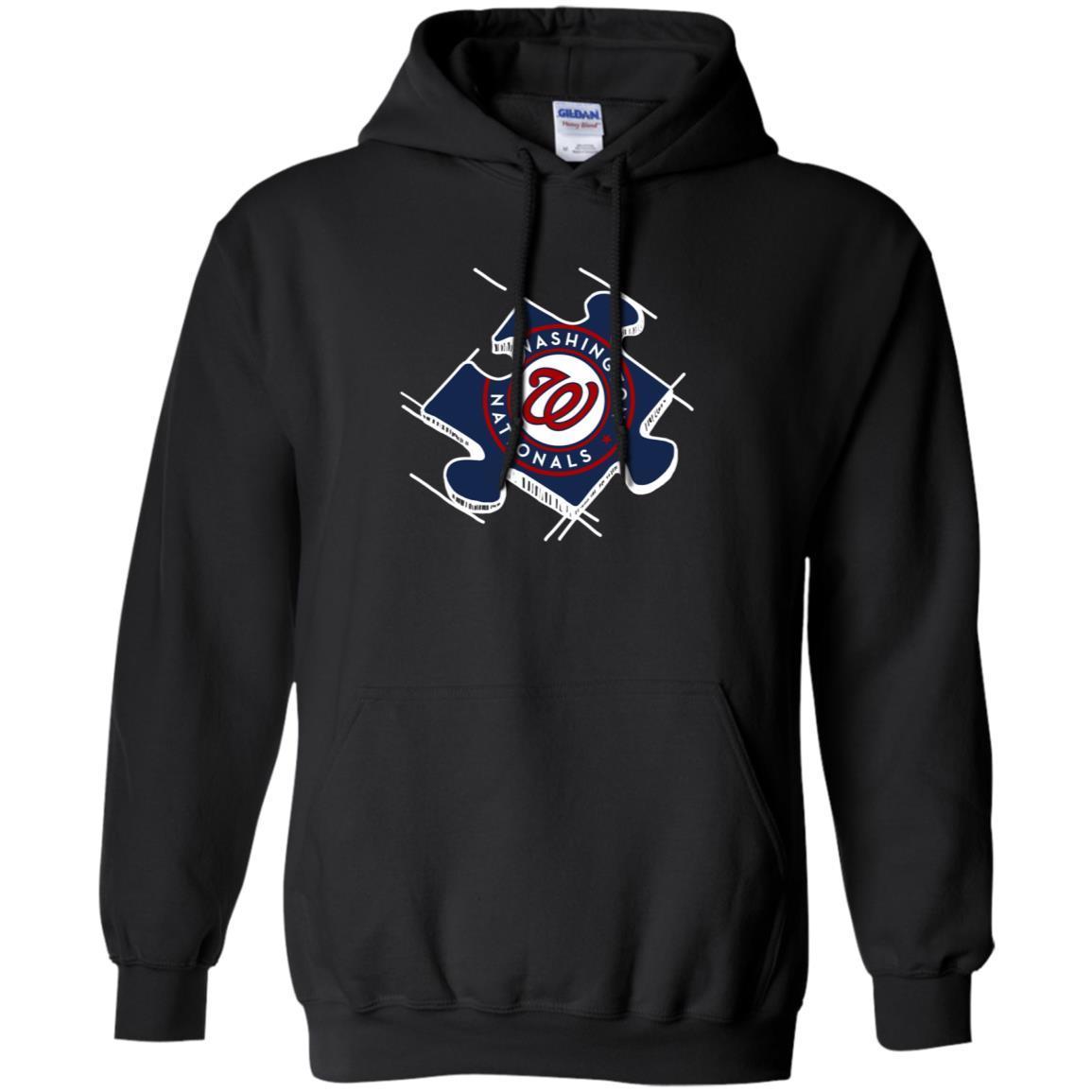 Shirt Limited Washington Nationals Autism Puzzle Piece= G185 Pullover Shirts