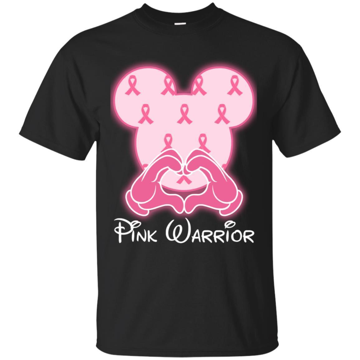 Top Sale Shop From 1000 Unique Mickey Pink Warrior Breast Cancer Shirt