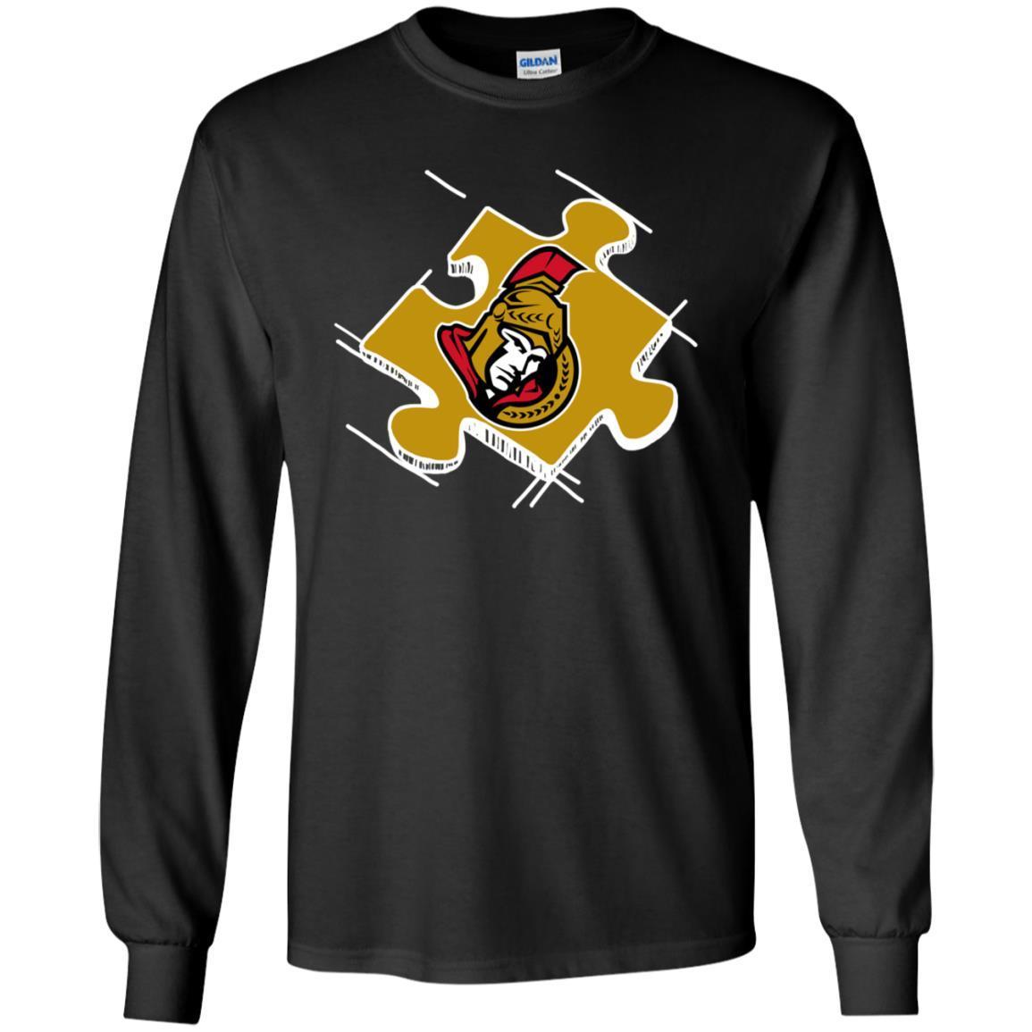 Shirt Amazing Tee Ottawa Senators Autism Puzzle Piece= G240 Ls Ultra T-shi Shirts