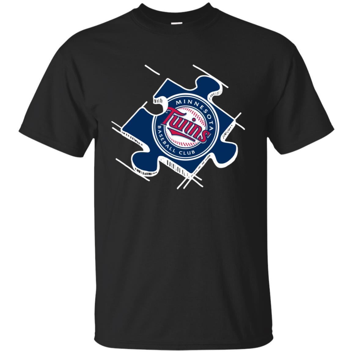 Shirt Trending Tees Minnesota Twins Autism Puzzle Piece= G200 Ultra T-shirt