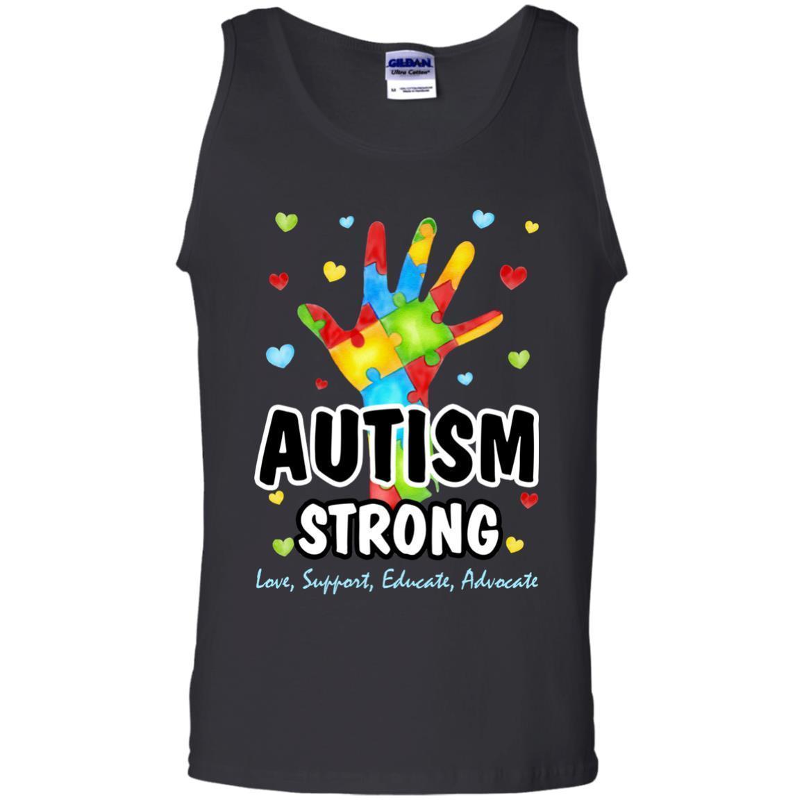 Get Here Shirt Autism Awareness - Autism Strong Tank Top