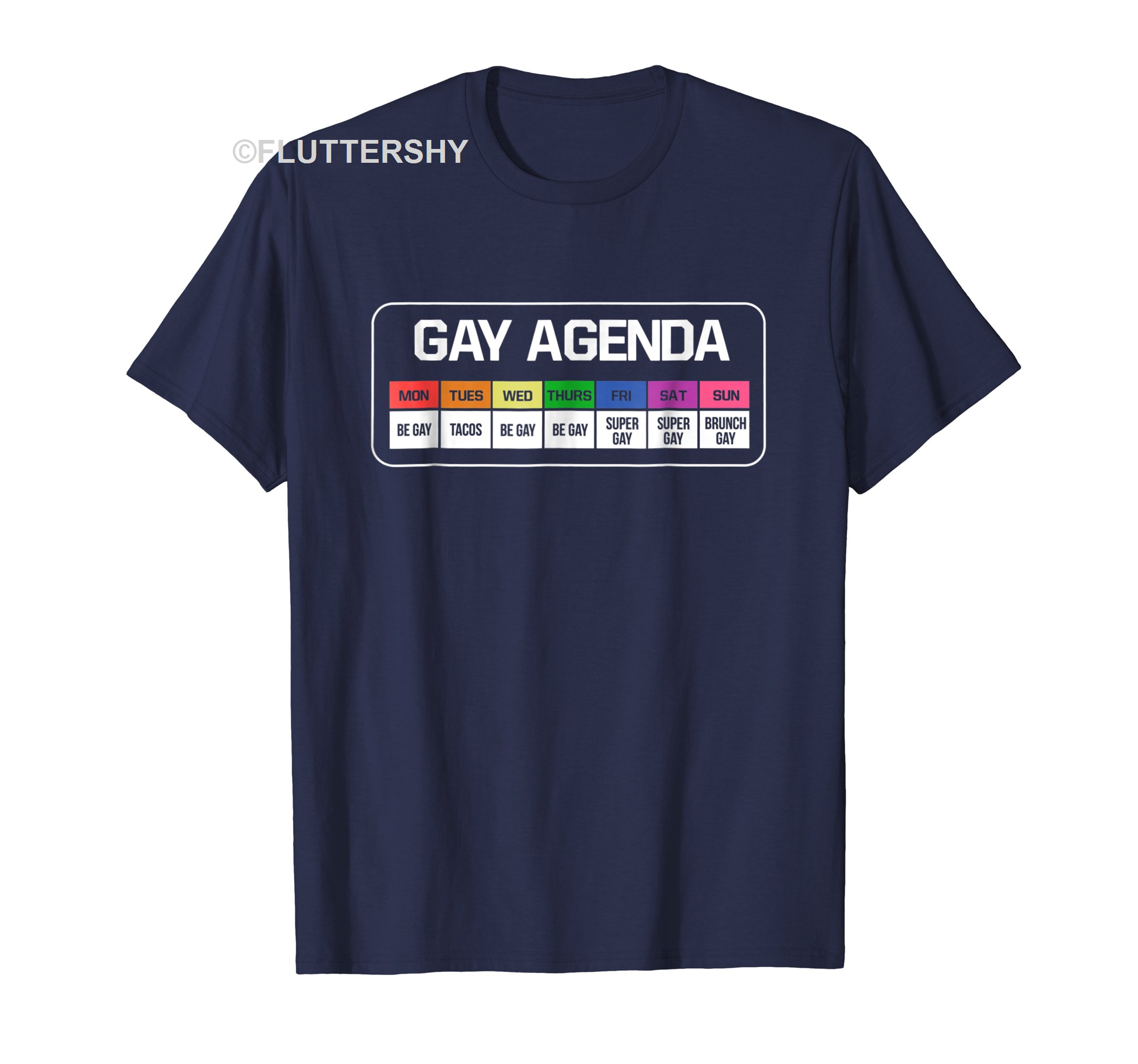 Unbelievable Shop Gay Agenda T-shirt Rainbow Week Lgbt Tacos Brunch Tee