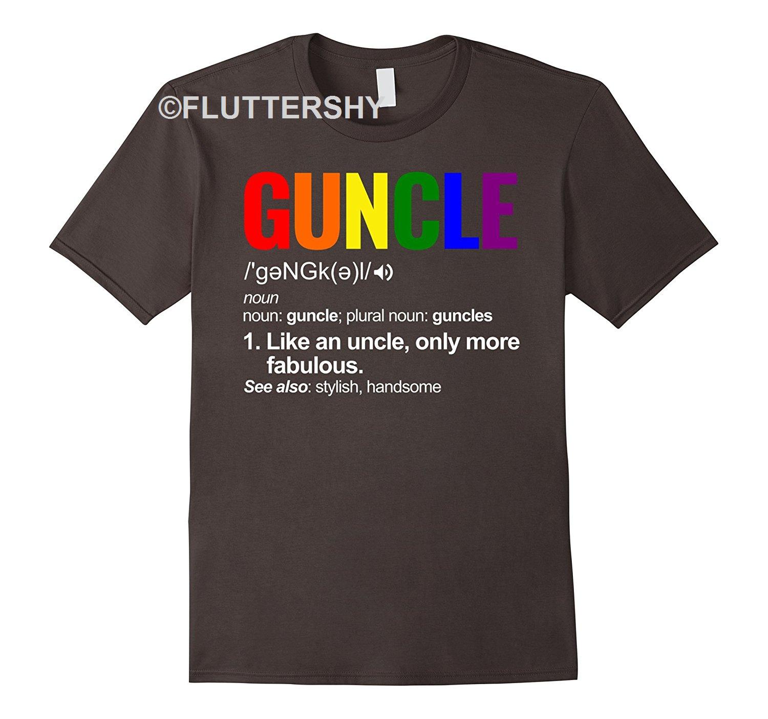Perfect Get Here Guncle Definition Rainbow Shirt For Gay Uncle Lgbt Pride