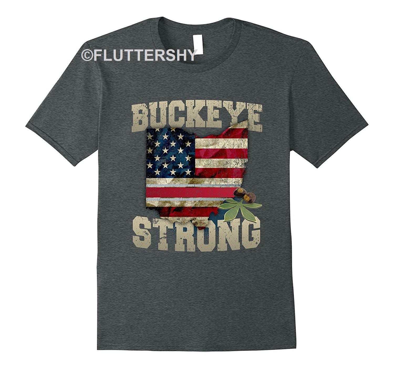 Excellent Shop Ohio Buckeye Strong Ohio Usa Flag Overlay Shirts