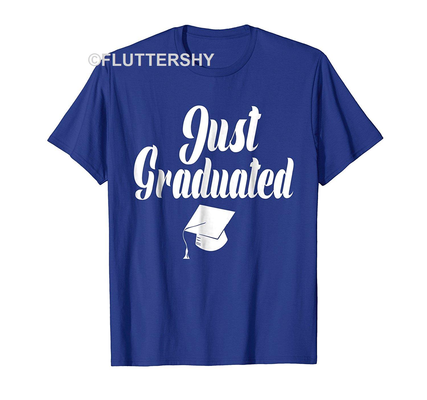 Limited Shop Just Graduated T Shirt With A Graduation Cap