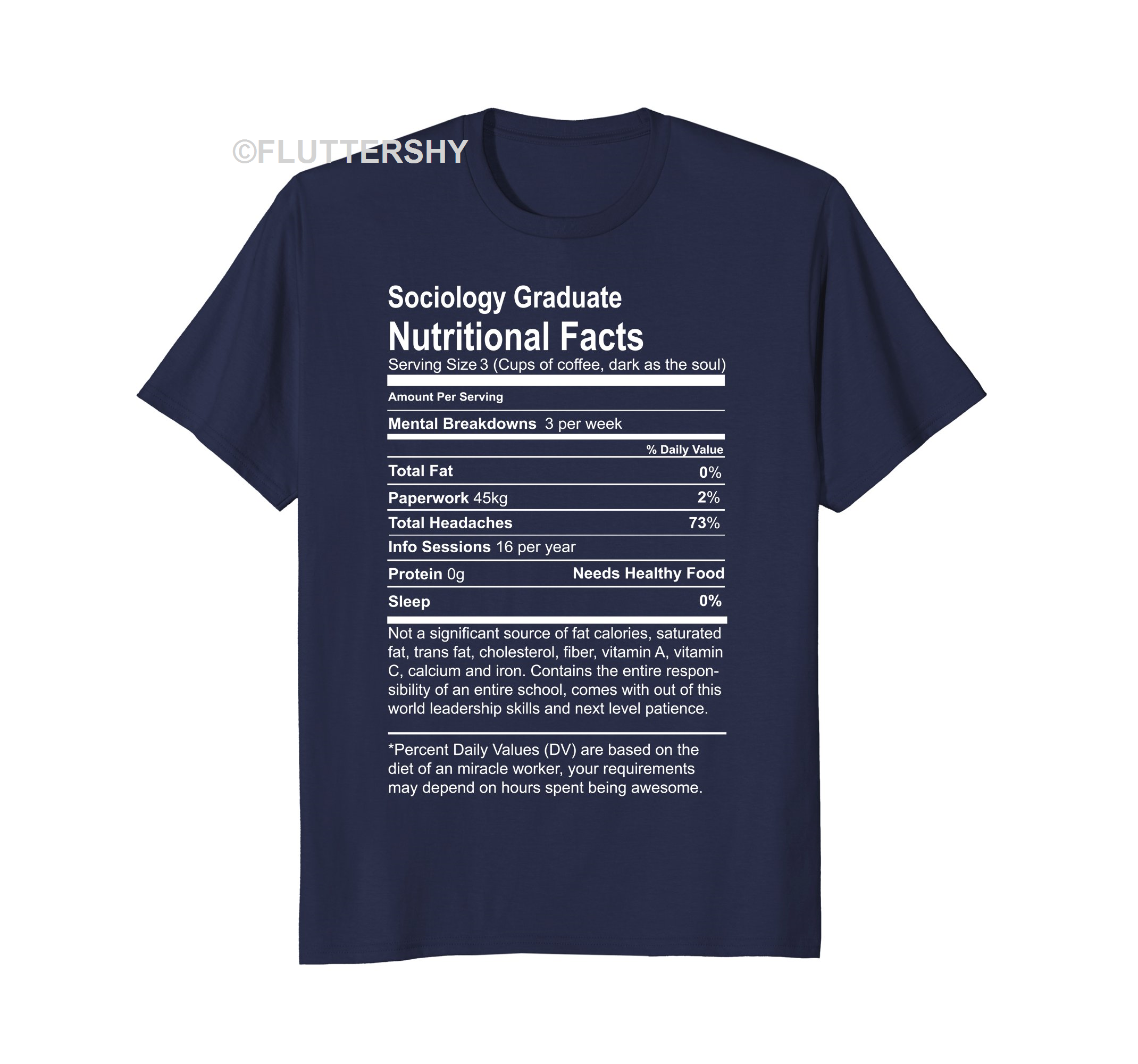 Nice Shirt Discover Cool Sociology Nutritional Facts T-shirts | Gift For Graduate