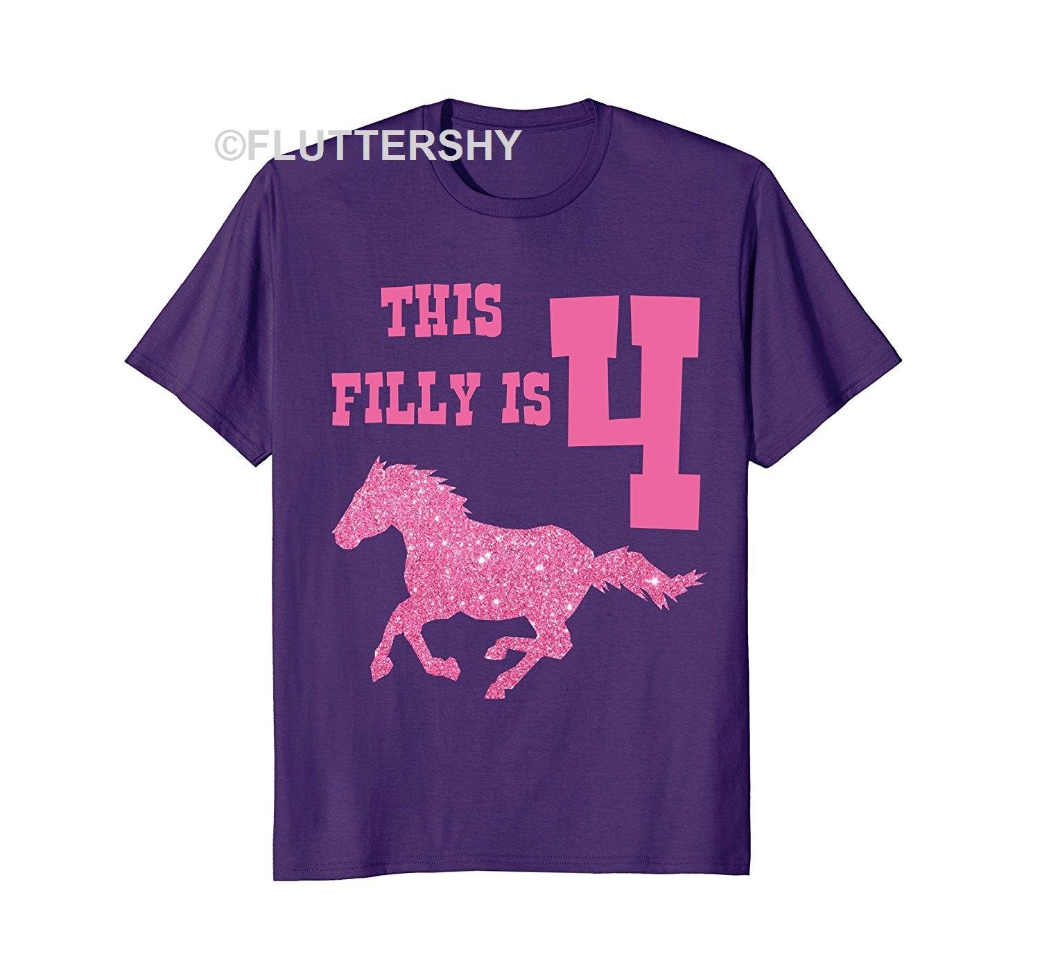 Trending Tees Shop From 1000 Unique 4th Birthday Horse T-shirt - Party For 4 Year Old Girls