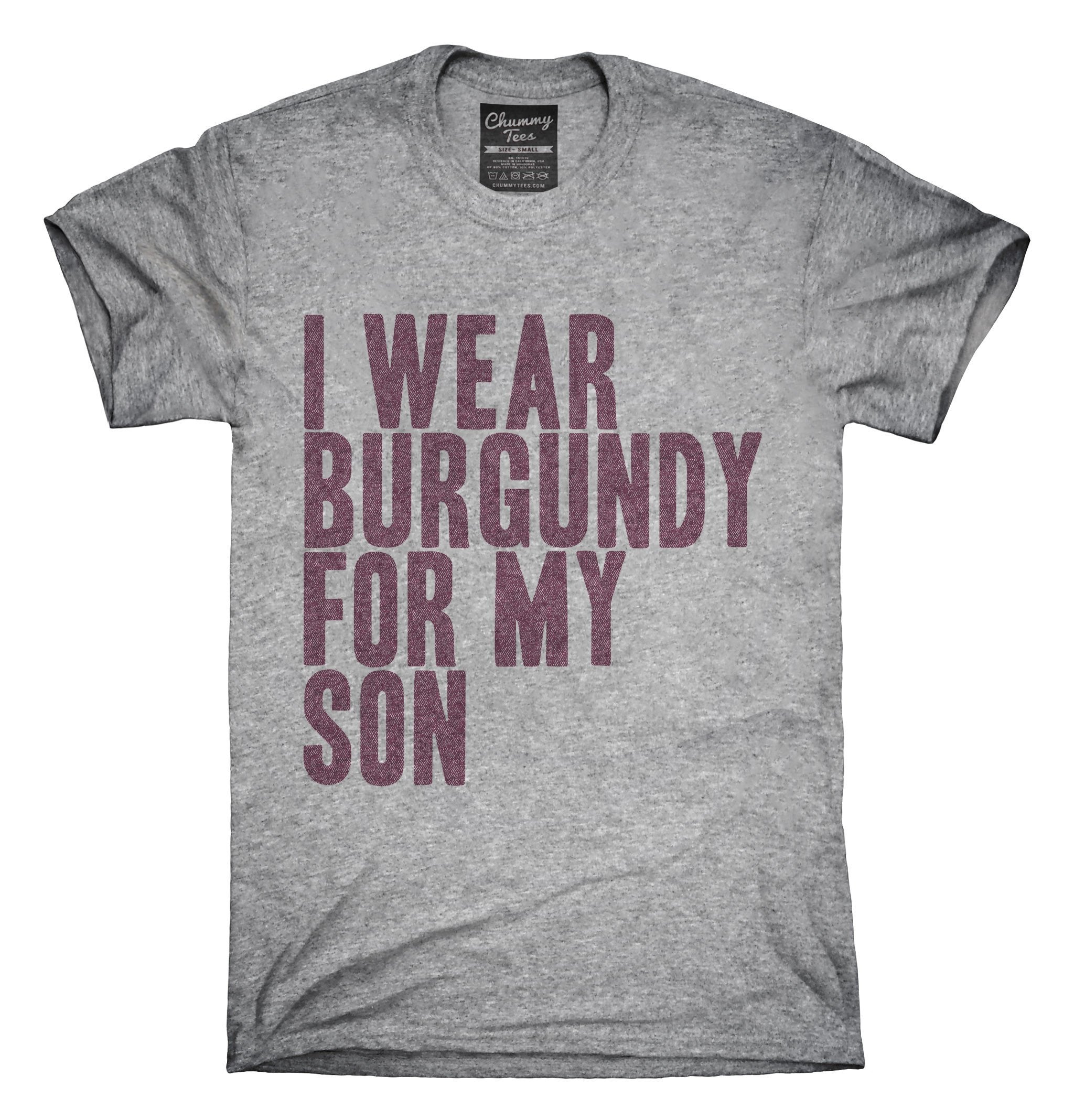 Awesome I Wear Burgundy For My Son Awareness Support T-shirt, , Tank Top