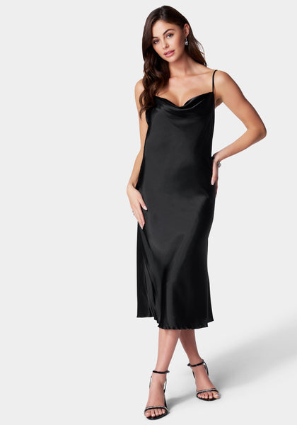 Cowl Neck Midi Dress