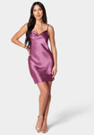 Short Cowl Neck Evening Dress/Slip Dress