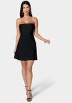 A-line Strapless Bandage Dress by Bebe