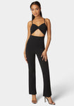 Hidden Back Zipper Cutout Jumpsuit