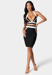 Halter Back Zipper Short Bandage Dress