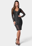 Mesh Crystal Dress by Bebe