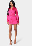 V-neck Cocktail Plunging Neck Romper