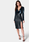Sophisticated Sequined Midi Dress