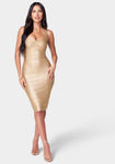 Sophisticated Fitted Bandage Dress/Midi Dress