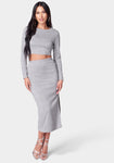 Nylon Sweater Evening Dress