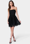 Strapless Flared-Skirt Dress