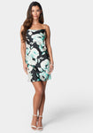 Cowl Neck Cow Print Dress by Bebe