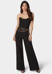 Sophisticated Belted Scoop Neck Jumpsuit