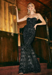 Floor Length Sequined Dress