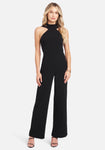 Halter Cutout Hidden Back Zipper Jumpsuit