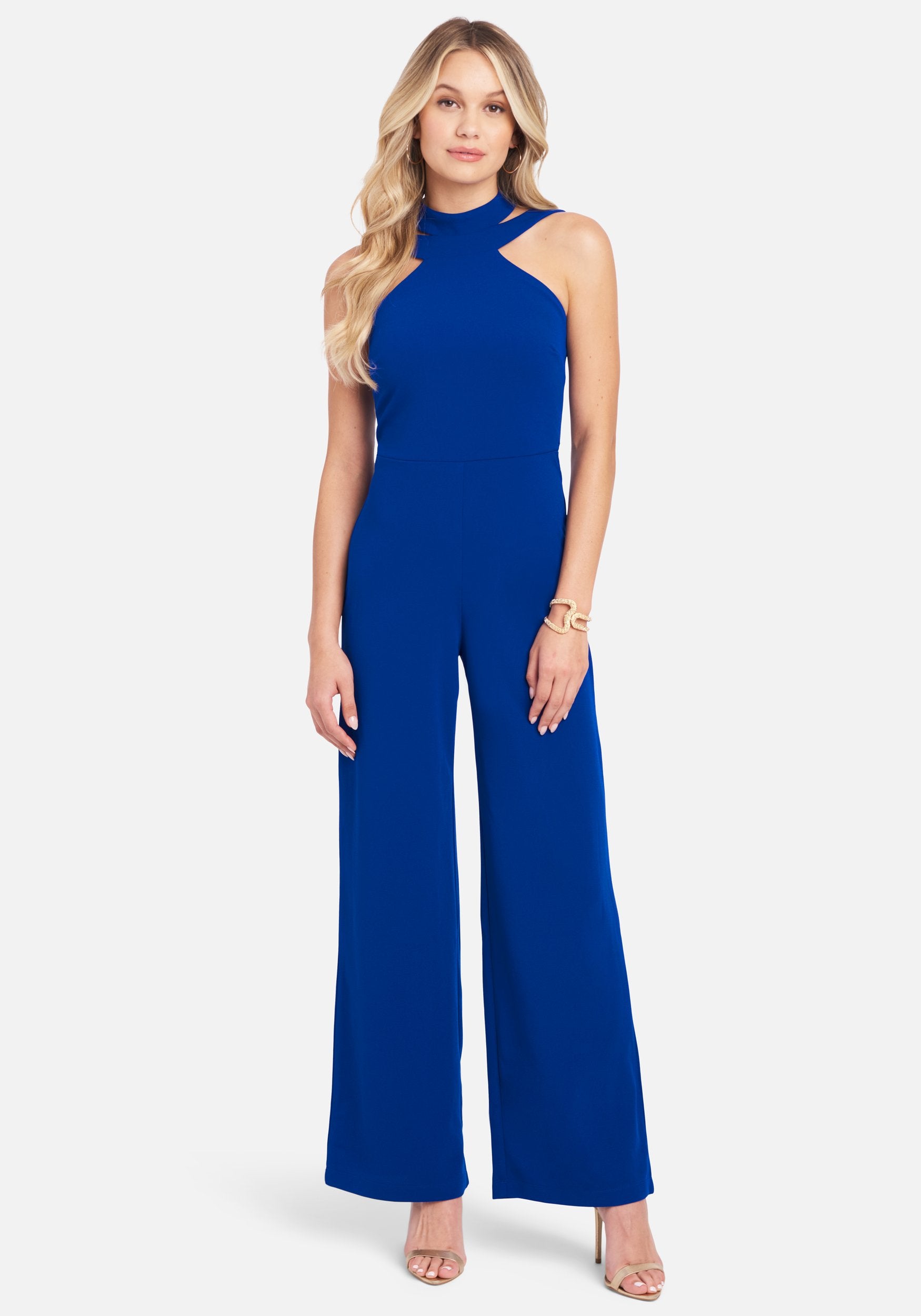 AUROLA Strappy Jumpsuit - Pageant Blue / S