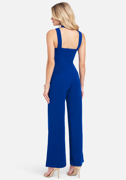 Wide Leg Halter Jumpsuit | bebe