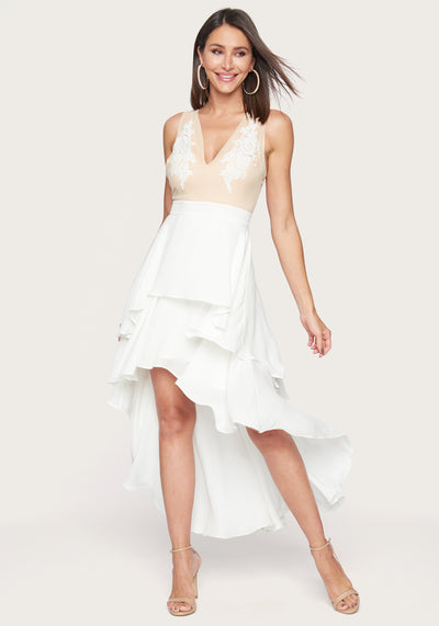 bebe all white dresses