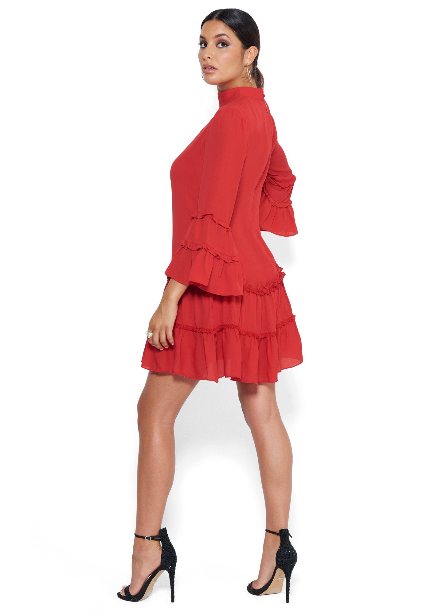 Ruffled Day Dress | bebe