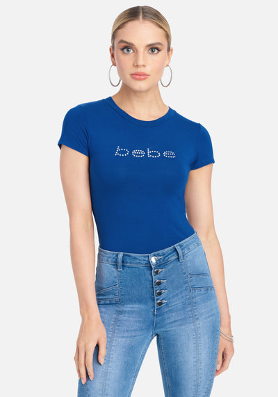 Bebe Logo Apparel Women S Clothing Swarovski Crystal Clothing