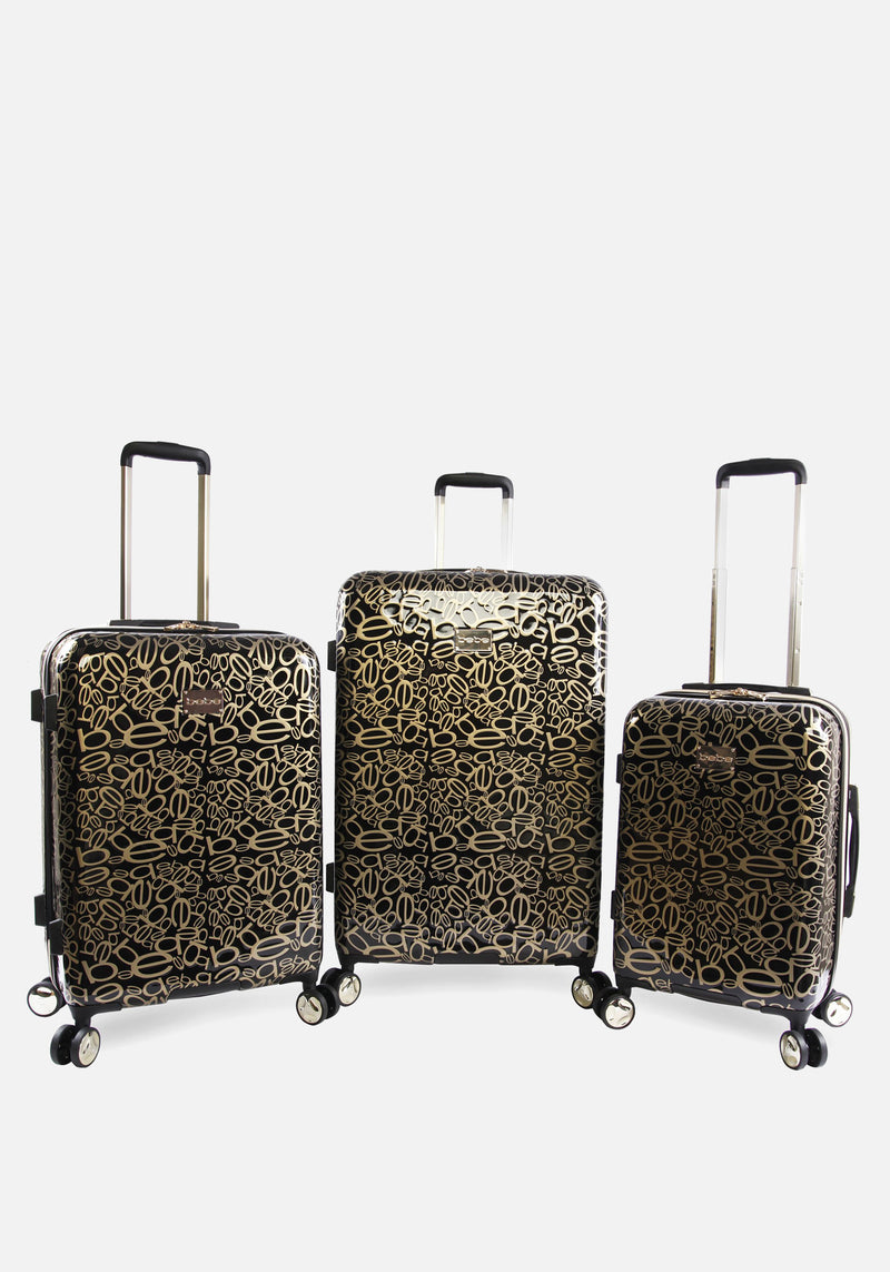 Bebe Logo 3 Piece Luggage Set Bebe