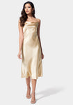Cowl Neck Slip Dress/Midi Dress